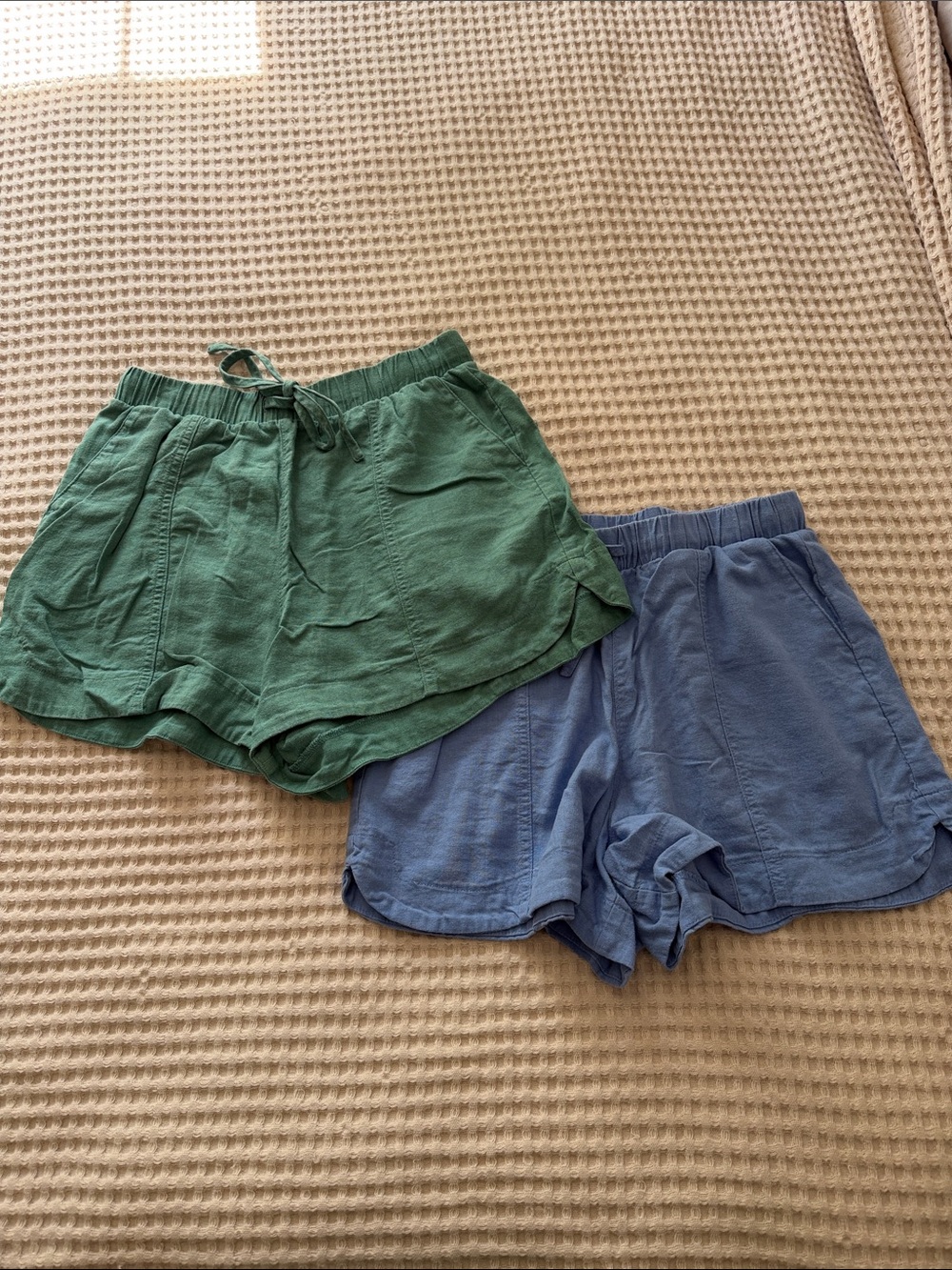 Women's Casual Linen-Blend Shorts